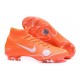 Chaussures football Nike Mercurial Superfly VI 360 Elite FG pour Hommes Orange Blanc Bleu Jaune Off-White For Nike