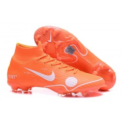 Chaussures football Nike Mercurial Superfly VI 360 Elite FG pour Hommes Orange Blanc Bleu Jaune Off-White For Nike