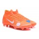 Chaussures football Nike Mercurial Superfly VI 360 Elite FG pour Hommes Orange Blanc Bleu Jaune Off-White For Nike