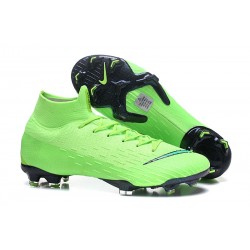 Chaussures football Nike Mercurial Superfly VI 360 Elite FG pour Hommes Vert Noir