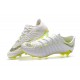 Nouveau Nike Crampons Hypervenom Phantom III Elite FG Blanc Gris Métallique Volt