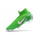 Chaussures football Nike Mercurial Superfly VI 360 Elite FG pour Hommes Argent Vert