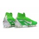 Chaussures football Nike Mercurial Superfly VI 360 Elite FG pour Hommes Argent Vert