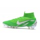 Chaussures football Nike Mercurial Superfly VI 360 Elite FG pour Hommes Argent Vert