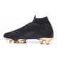 Chaussures football Nike Mercurial Superfly VI 360 Elite FG pour Hommes Or Noir