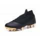 Chaussures football Nike Mercurial Superfly VI 360 Elite FG pour Hommes Or Noir