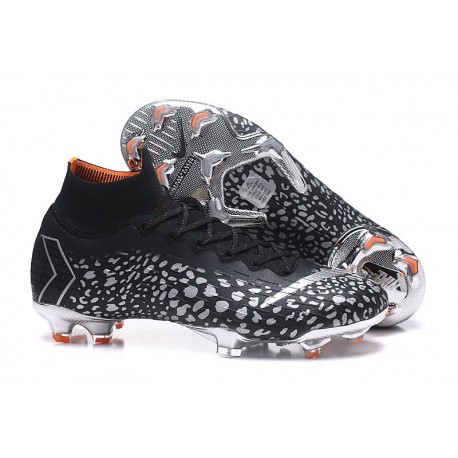 Chaussures football Nike Mercurial Superfly VI 360 Elite FG pour Hommes CR7 Argent Noir