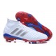 Chaussures de Football Pour Hommes - adidas Predator Telstar 18.1 FG Argent Rouge Bleu