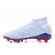 Chaussures de Football Pour Hommes - adidas Predator Telstar 18.1 FG Argent Rouge Bleu