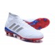 Chaussures de Football Pour Hommes - adidas Predator Telstar 18.1 FG Argent Rouge Bleu