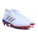 Chaussures de Football Pour Hommes - adidas Predator Telstar 18.1 FG Argent Rouge Bleu