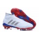 Chaussures de Football 2018 - adidas Predator Telstar 18+ FG Argent Rouge Bleu