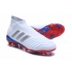 Chaussures de Football 2018 - adidas Predator Telstar 18+ FG Argent Rouge Bleu