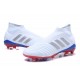 Chaussures de Football 2018 - adidas Predator Telstar 18+ FG Argent Rouge Bleu