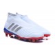 Chaussures de Football 2018 - adidas Predator Telstar 18+ FG Argent Rouge Bleu