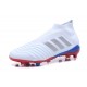 Chaussures de Football 2018 - adidas Predator Telstar 18+ FG Argent Rouge Bleu