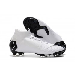 Chaussures football Nike Mercurial Superfly VI 360 Elite FG pour Hommes Blanc Noir