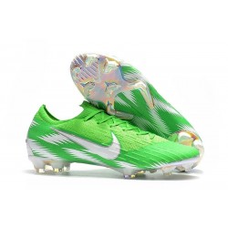 Nouveau Crampons de Football Nike Mercurial Vapor XII Elite FG Argent Vert