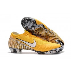 Nouveau Crampons de Football Nike Mercurial Vapor XII Elite FG Jaune Amarillo Noir Blanc