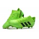 Nouvelles Crampons Foot Adidas Nemeziz Messi 18.1 FG Vert Noir