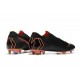 Nouveau Crampons de Football Nike Mercurial Vapor XII Elite FG Noir Orange Total Blanc