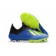 Chaussures de football 2018 - Adidas X 18.1 FG - Bleu Jaune Noir