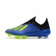 Chaussures de football 2018 - Adidas X 18.1 FG - Bleu Jaune Noir