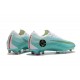 Nouveau Crampons de Football Nike Mercurial Vapor XII Elite FG Métallisé Blanc Or Bleu