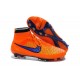 Crampons Football Magista Obra FG Chaussure Homme Orange Violet