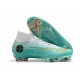 Crampons Football 2018 CR7 Nike Mercurial Superfly VI 360 Elite FG Jade clair métallisé or vif blanc