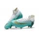 Crampons Football 2018 CR7 Nike Mercurial Superfly VI 360 Elite FG Jade clair métallisé or vif blanc