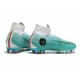 Crampons Football 2018 CR7 Nike Mercurial Superfly VI 360 Elite FG Jade clair métallisé or vif blanc