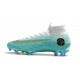 Crampons Football 2018 CR7 Nike Mercurial Superfly VI 360 Elite FG Jade clair métallisé or vif blanc