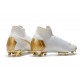 Chaussures de Foot Nike Mercurial Superfly 6 Elite FG - Or Blanc