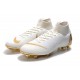 Chaussures de Foot Nike Mercurial Superfly 6 Elite FG - Or Blanc