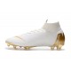 Chaussures de Foot Nike Mercurial Superfly 6 Elite FG - Or Blanc