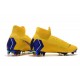 Chaussures football Nike Mercurial Superfly VI 360 Elite FG Bleu Jaune