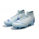 Crampons Football 2018 CR7 Nike Mercurial Superfly VI 360 Elite FG Bleu Clair