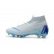 Crampons Football 2018 CR7 Nike Mercurial Superfly VI 360 Elite FG Bleu Clair