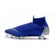 Crampons Football 2018 CR7 Nike Mercurial Superfly VI 360 Elite FG Argent Bleu