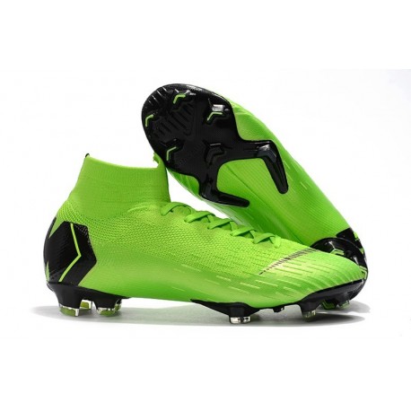 Chaussures de Foot Nike Mercurial Superfly 6 Elite FG - Vert Noir