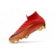 Chaussures football Nike Mercurial Superfly VI 360 Elite FG Rouge Noir Or