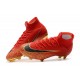 Chaussures football Nike Mercurial Superfly VI 360 Elite FG Rouge Noir Or