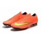 Crampons de Foot Nike Mercurial Vapor XII Elite FG Orange Jaune