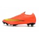 Crampons de Foot Nike Mercurial Vapor XII Elite FG Orange Jaune