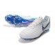 2015 Crampons Nike Tiempo Legend FG Bleu Blanc