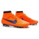 Crampons Football Magista Obra FG Chaussure Homme Orange Violet