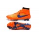 Crampons Football Magista Obra FG Chaussure Homme Orange Violet