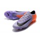 Nouveau Crampons de Football Nike Mercurial Vapor XII Elite FG Violet Orange Noir