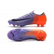 Nouveau Crampons de Football Nike Mercurial Vapor XII Elite FG Violet Orange Noir